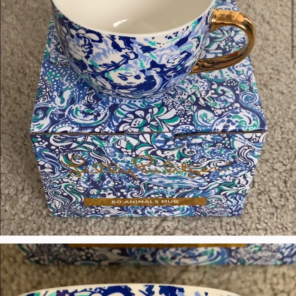 Lilly Pulitzer 60 Animals Collectable Coffee Mug